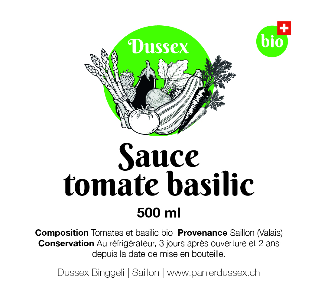 Sauce tomate basilic (500ml)
